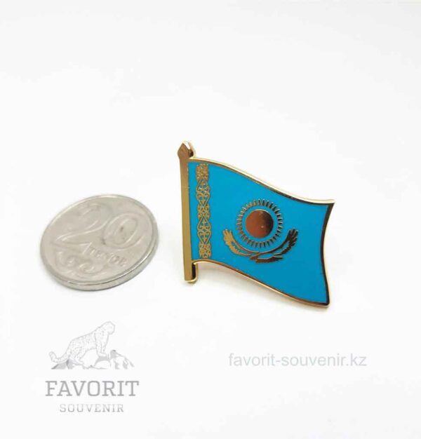 флаг Казахстана значок купить