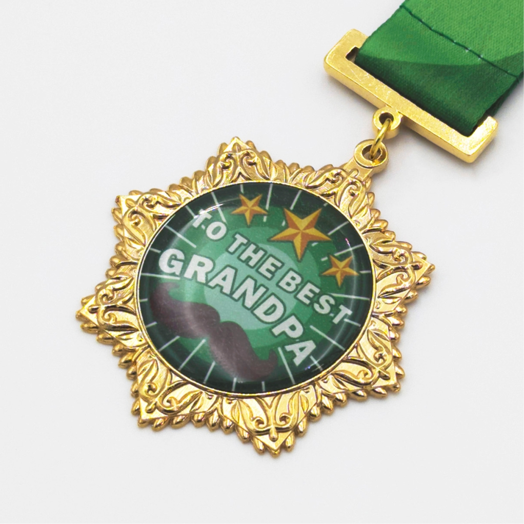 Medal as a gift for grandfather
