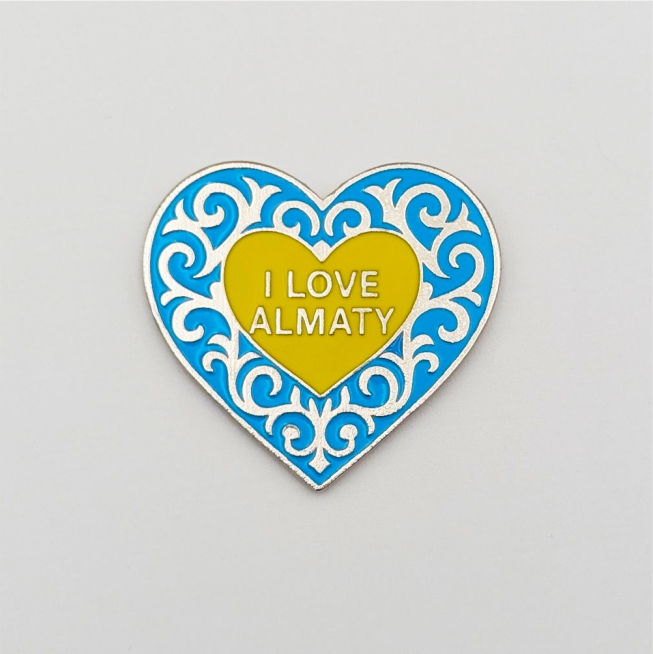 сувенирный магнит сердце Алматы